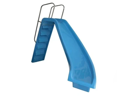 Atlas – tobogan pentru piscină cu viraj la dreapta, 227 cm, cu balustradă