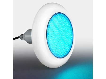 Подводен RGB прожектор PoolSana VARIO 25W, бяла рамка, 7 цвята