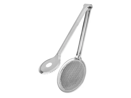 Clește perforat cu sită pentru prăjit, Ø12 cm, lungime 30 cm