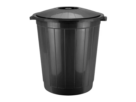 Coș de gunoi cu capac 70 l – negru