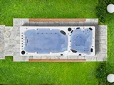 Njord Baden Valhalla – swim spa cu două zone și temperaturi, 8 persoane