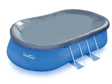 Abdeckung für ovalen Aufstellpool Intex Easy Set und Swing 4,57 x 2,74 m