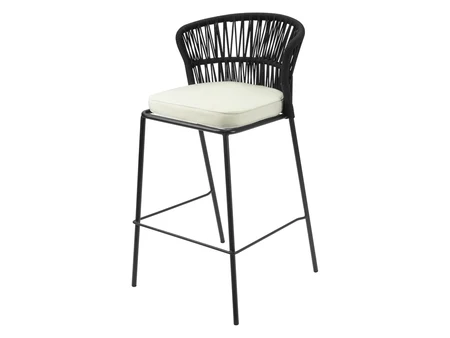 Barhocker Alta Nera in Schwarz, Höhe 100,5 cm