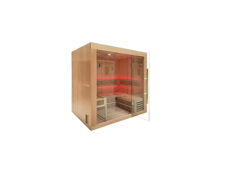 Marimex KIPPIS XL – сауна от Hemlock за 3 души с Bluetooth, радио и Harmony LED