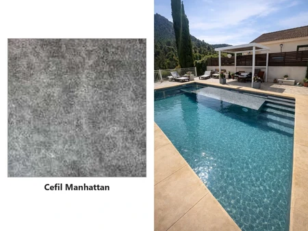 Cefil Onyx Manhattan – armierte Folie 1,5 mm, grauer Beton