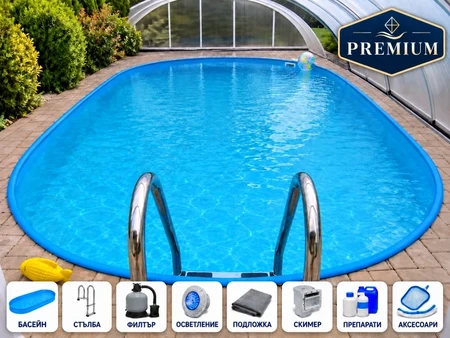 Mountfield IBIZA 5 DL PREMIUM – овальный бассейн с роботом и освещением